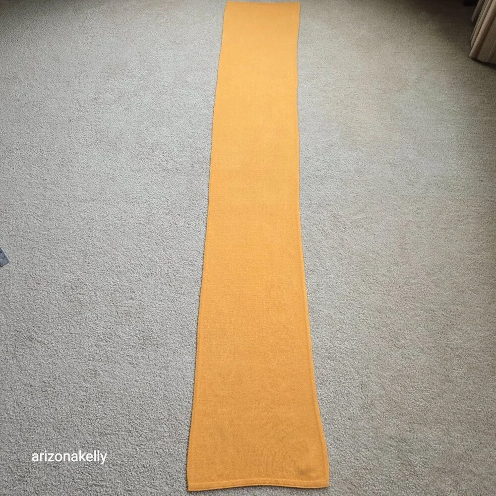 NWOT Everlane Cashmere Scarf Yellow Marigold - Picture 12 of 12
